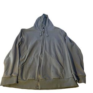 Women’s CottonOn Garments FullZipUp Sweater Size XXL dusty light blue/grey color